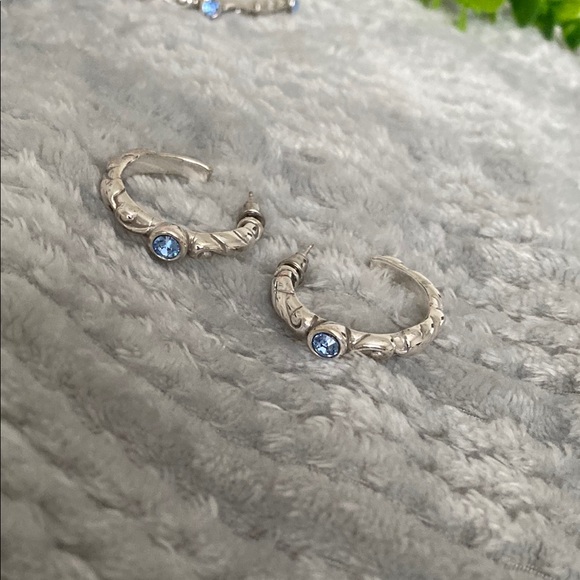 Brighton Sterling Silver and Blue Gemstone Jewelry Set - Picture 7 of 12